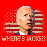 Jackie Are You Here Where's Jackie Funny Anti Joe Biden Santa Hat thumb 1