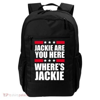 Jackie Are You Here Where's Jackie Backpack