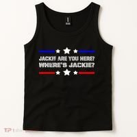 Jackie Are You Here Where's Jackie Funny Meme Tank Top thumb 2