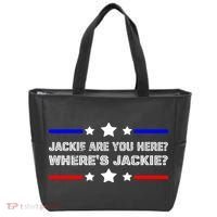 Jackie Are You Here Where's Jackie Funny Meme Tote Bag thumb 0