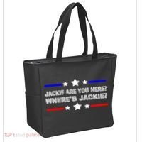 Jackie Are You Here Where's Jackie Funny Meme Tote Bag thumb 2