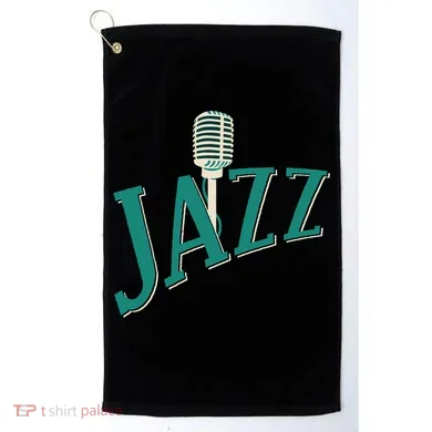 Jazz Microphone Golf Towel