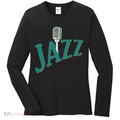 Jazz Microphone Women's Long Sleeve Shirt
