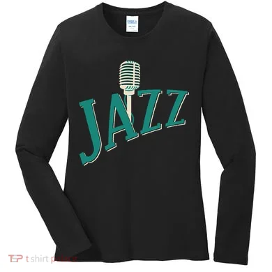 Jazz Microphone Women's Long Sleeve Shirt