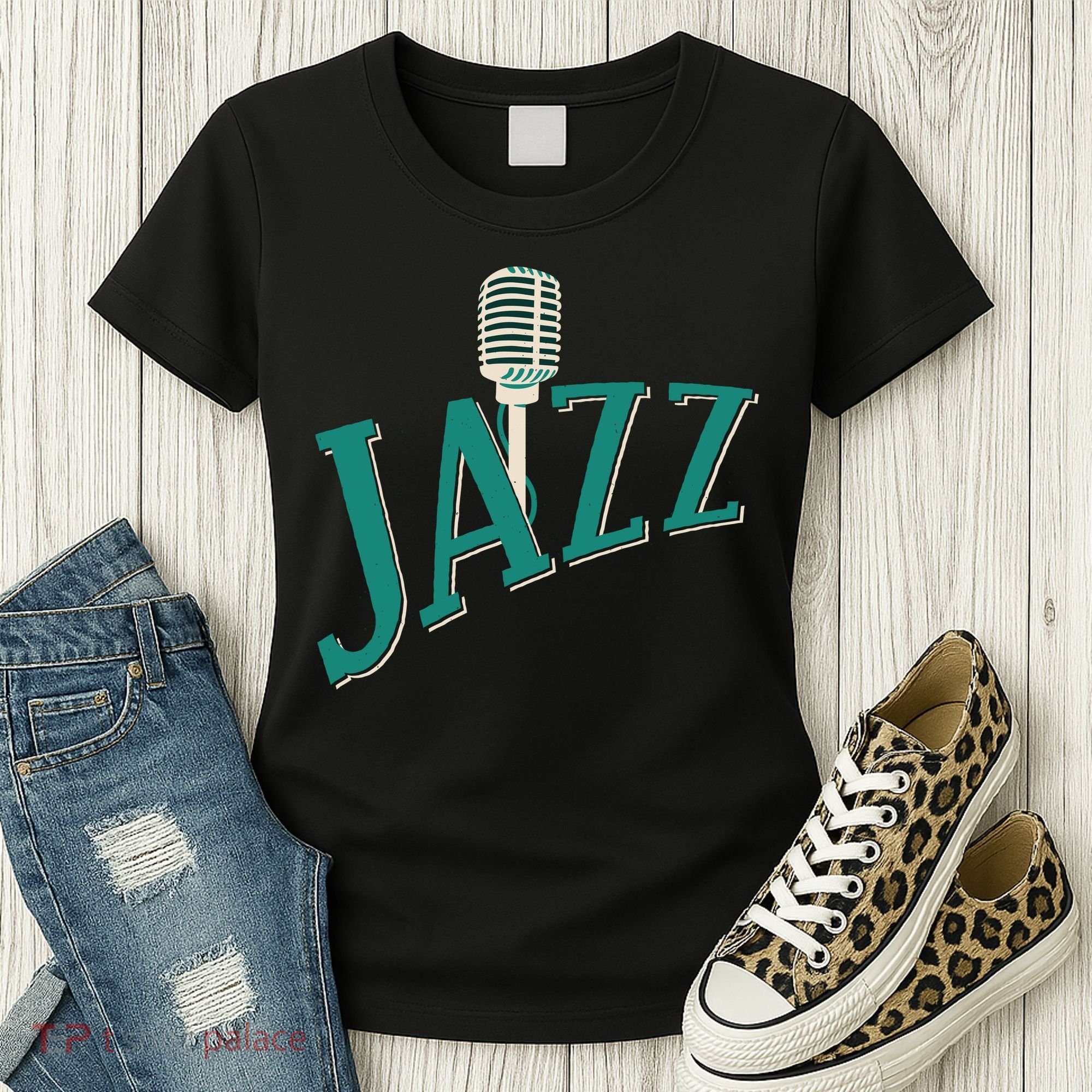 Jazz Microphone Women's T-Shirt