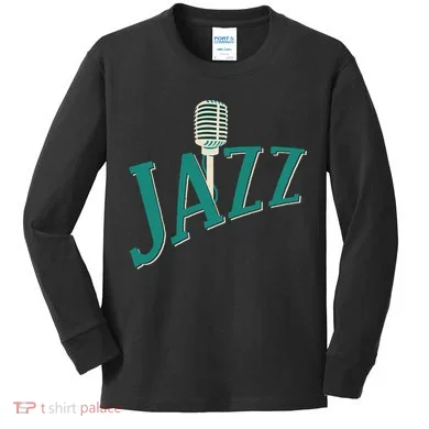 Jazz Microphone Kids Long Sleeve Shirt