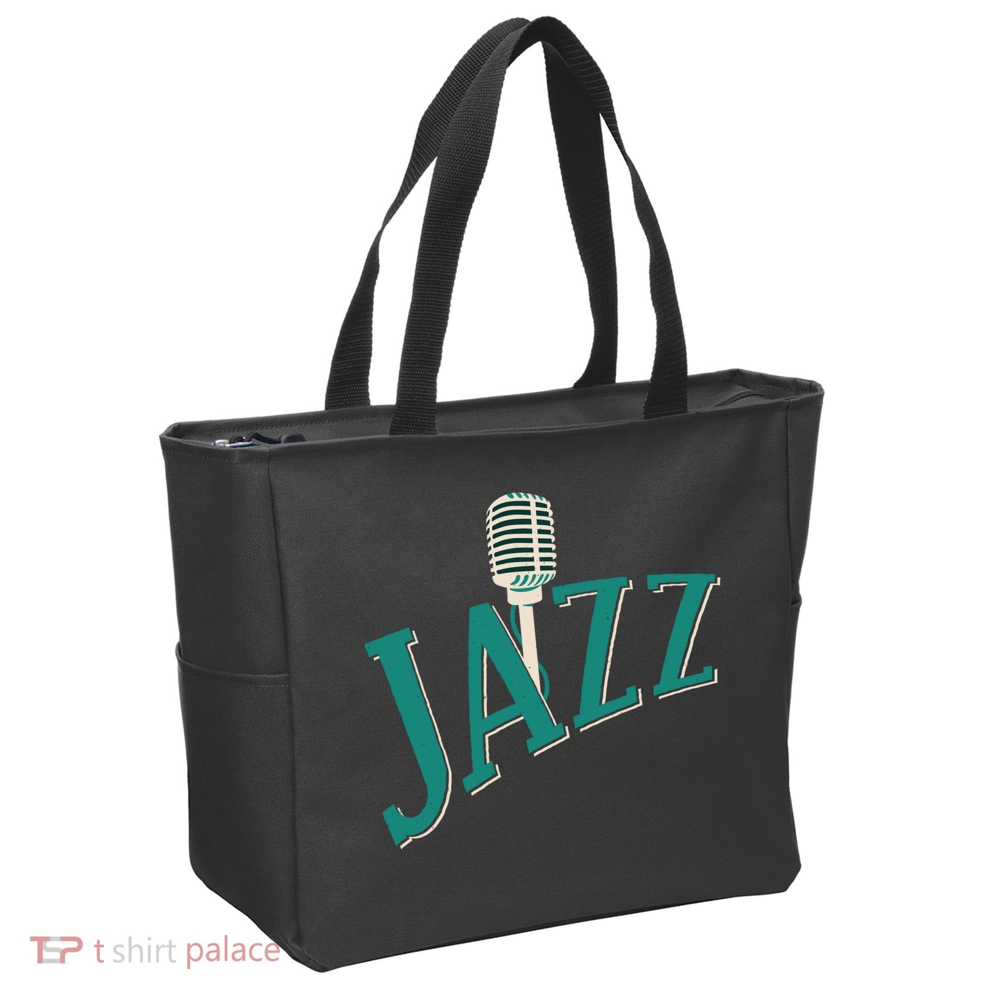 Jazz Microphone Tote Bag