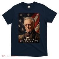 James Buchanan 15th President Of The United States Portrait T-Shirt thumb 0