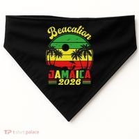 Jamaica Beacation 2026 Vacation USA-Made Doggie Bandana thumb 0