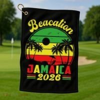 Jamaica Beacation 2026 Vacation Golf Towel thumb 1