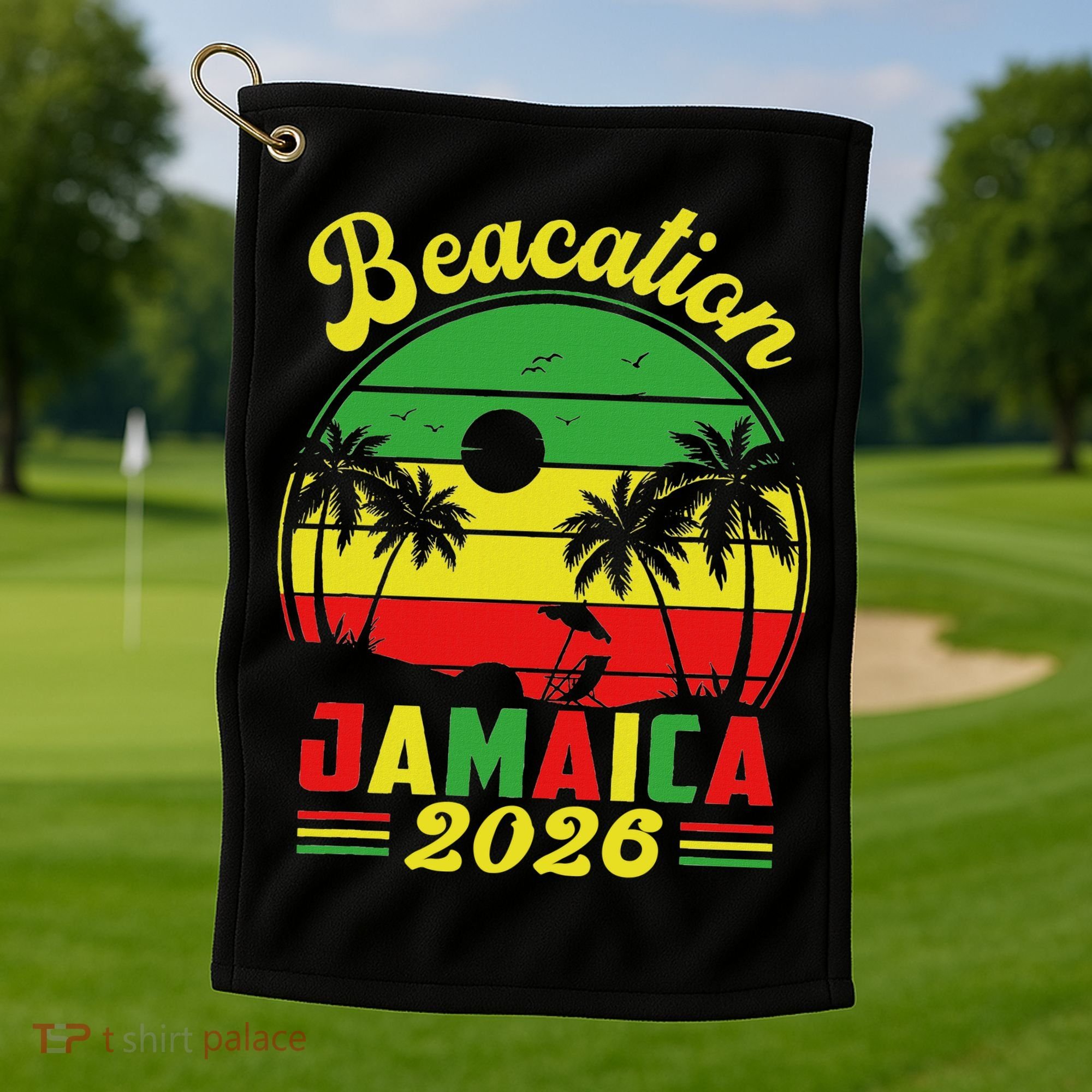 Jamaica Beacation 2026 Vacation Golf Towel