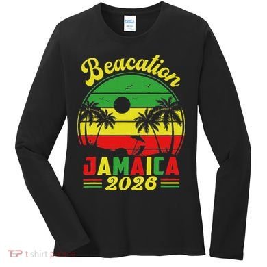 Jamaica Beacation 2026 Vacation Women's Long Sleeve Shirt