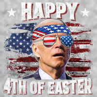 Joe Biden 4th Of July Happy 4th Of Easter American US Flag The Baniff Cuffed Pom Beanie thumb 2