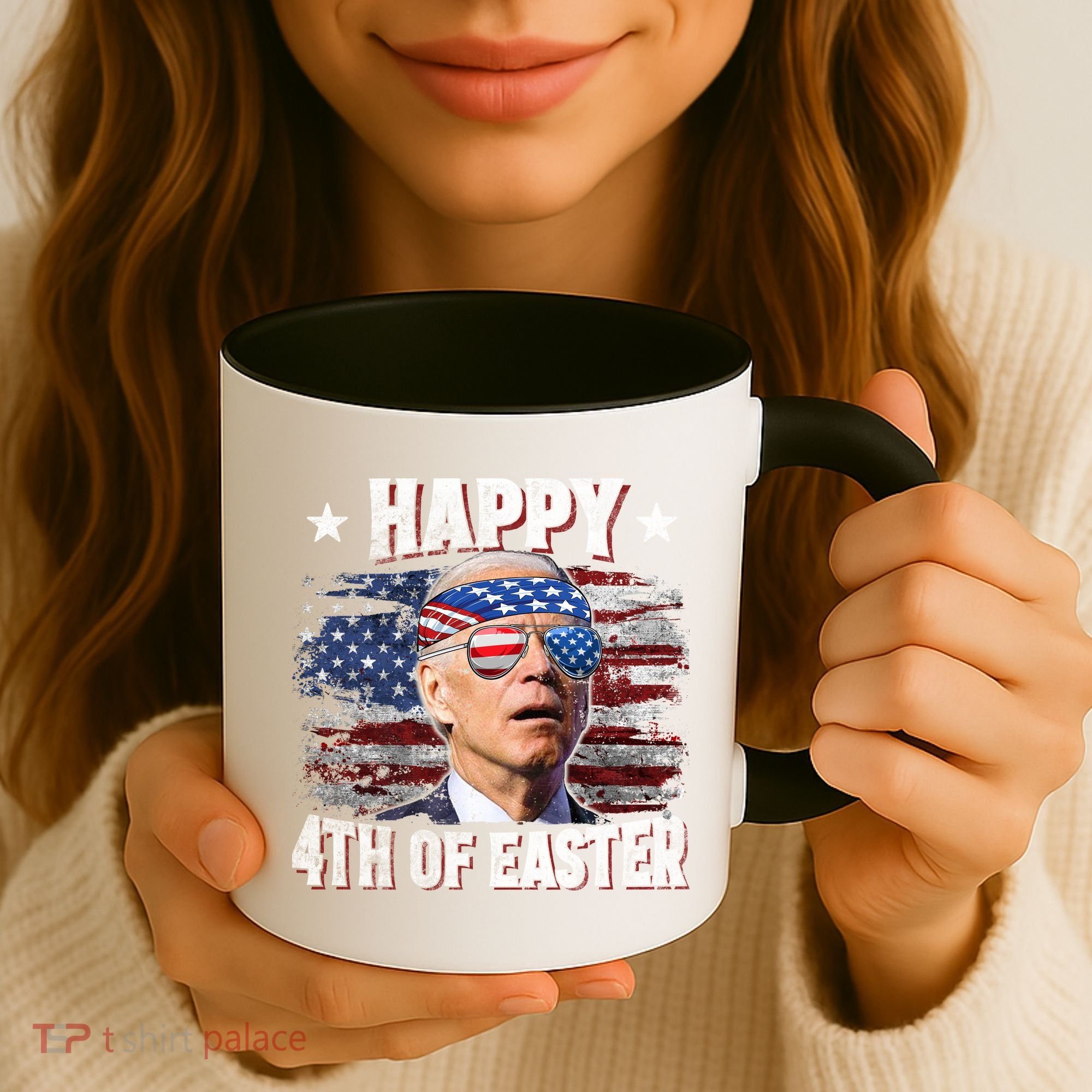 Joe Biden 4th Of July Happy 4th Of Easter American US Flag Coffee Mug