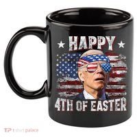 Joe Biden 4th Of July Happy 4th Of Easter American US Flag 11oz C Handle Ceramic Mug thumb 2