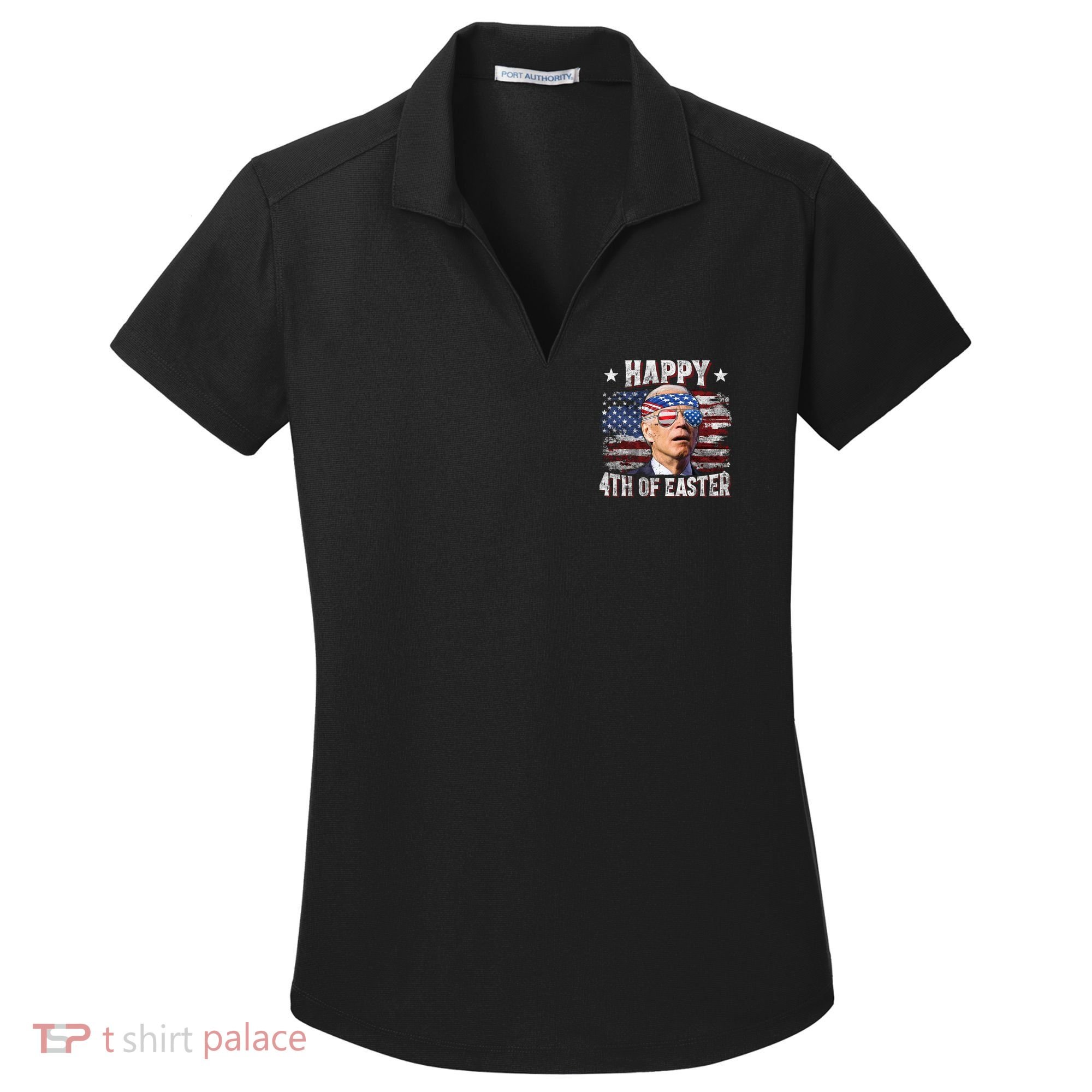 Joe Biden 4th Of July Happy 4th Of Easter American US Flag Women's Dry Zone Grid Polo