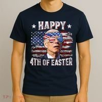 Joe Biden 4th Of July Happy 4th Of Easter American US Flag T-Shirt thumb 3