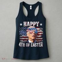 Joe Biden 4th Of July Happy 4th Of Easter American US Flag Women's Tank Top thumb 3