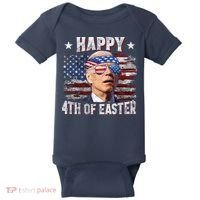 Joe Biden 4th Of July Happy 4th Of Easter American US Flag Baby Bodysuit thumb 0