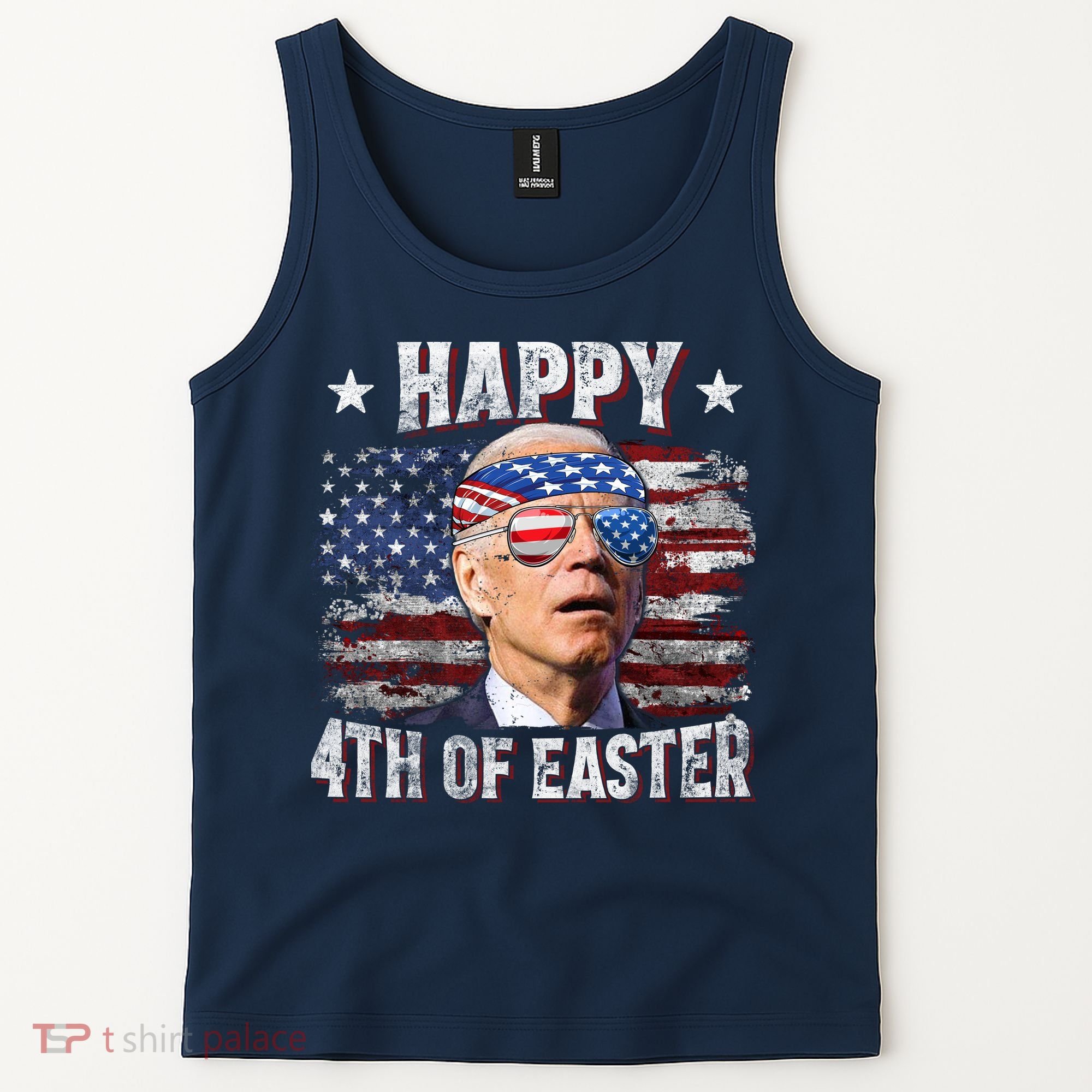 Joe Biden 4th Of July Happy 4th Of Easter American US Flag Tank Top