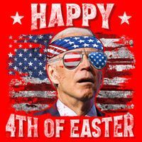 Joe Biden 4th Of July Happy 4th Of Easter American US Flag Santa Hat thumb 1