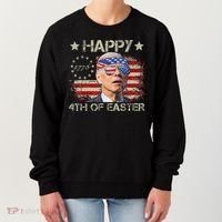 Joe Biden 4th Of July Happy 4th Of Easter Us Flag Women's Sweatshirt thumb 0