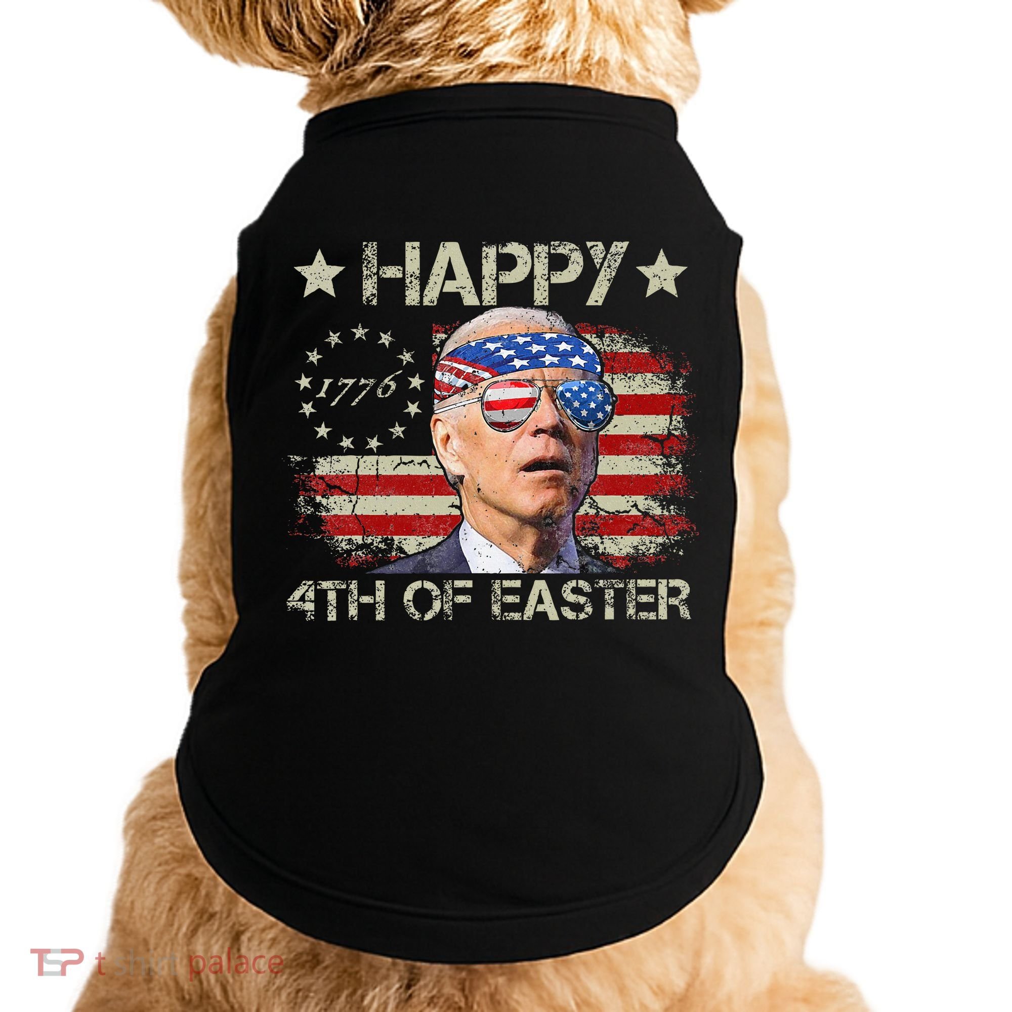 Joe Biden 4th Of July Happy 4th Of Easter Us Flag Doggie Tank