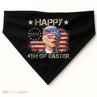 Joe Biden 4th Of July Happy 4th Of Easter Us Flag USA-Made Doggie Bandana thumb 0