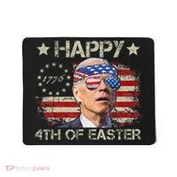 Joe Biden 4th Of July Happy 4th Of Easter Us Flag Mousepad thumb 0