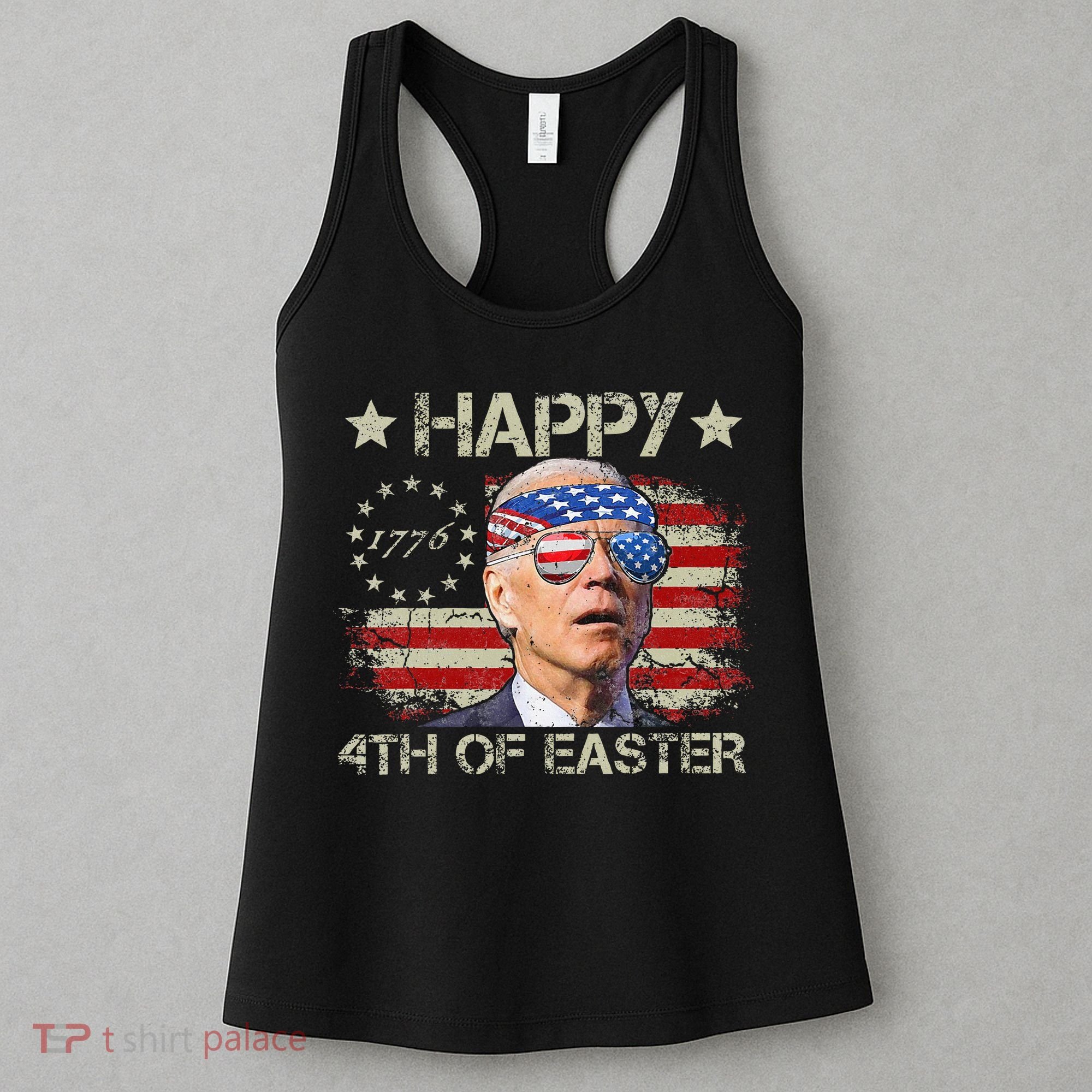 Joe Biden 4th Of July Happy 4th Of Easter Us Flag Women's Tank Top