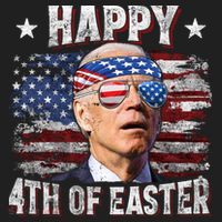 Joe Biden 4th Of July Shirts Happy 4th Of Easter American US Flag Urban Oversized Heavyweight T-Shirt thumb 2