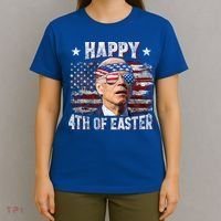 Joe Biden 4th Of July Shirts Happy 4th Of Easter American US Flag T-Shirt thumb 4