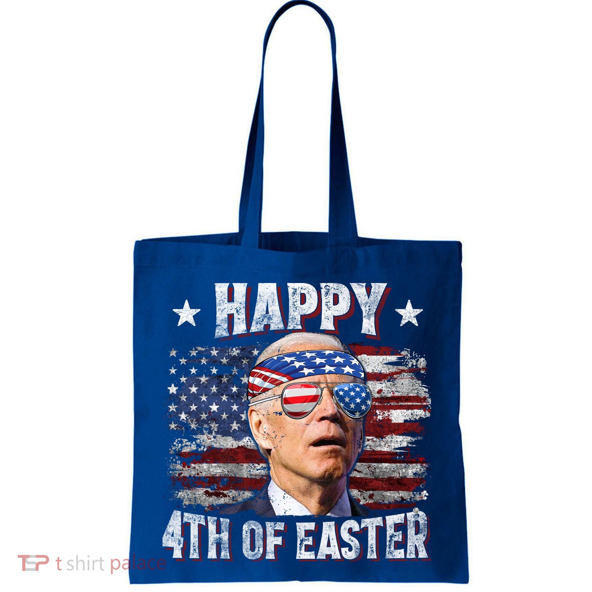 Joe Biden 4th Of July Shirts Happy 4th Of Easter American US Flag Tote Bag