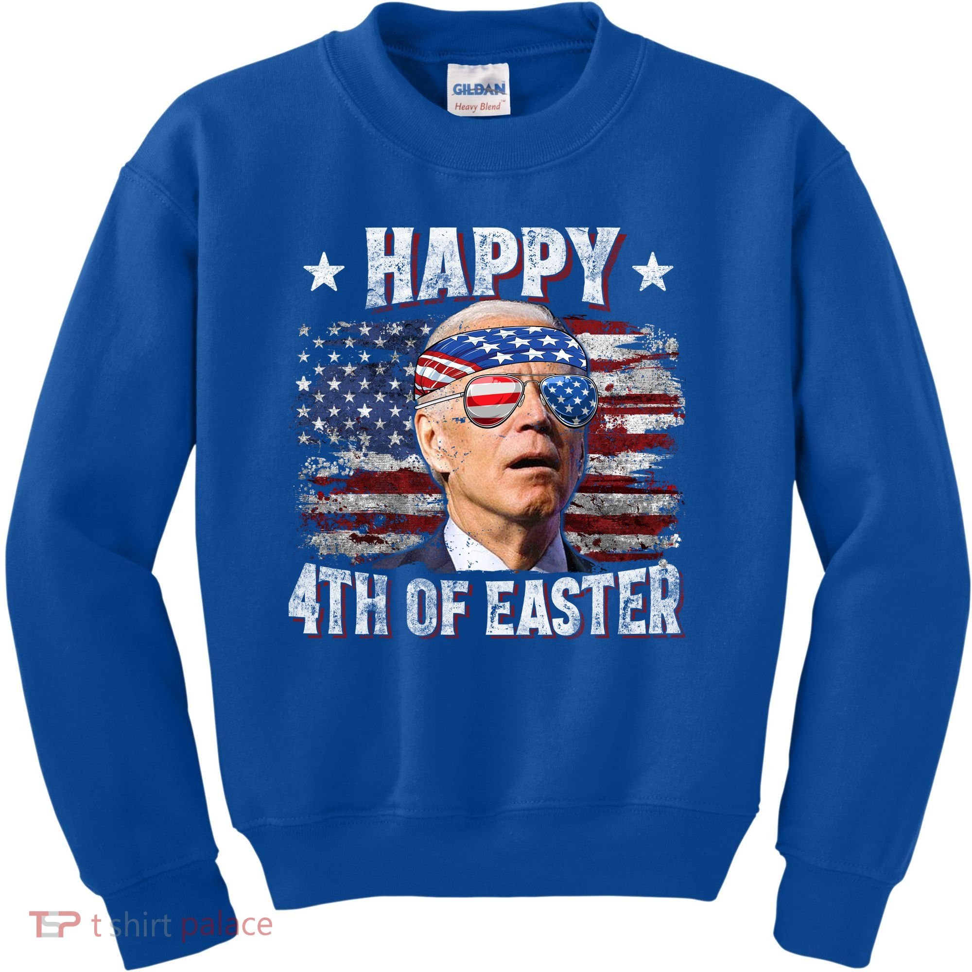 Joe Biden 4th Of July Shirts Happy 4th Of Easter American US Flag Kids Sweatshirt