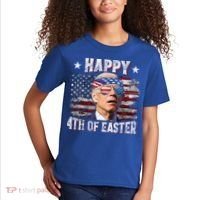 Joe Biden 4th Of July Shirts Happy 4th Of Easter American US Flag Kids T-Shirt thumb 2