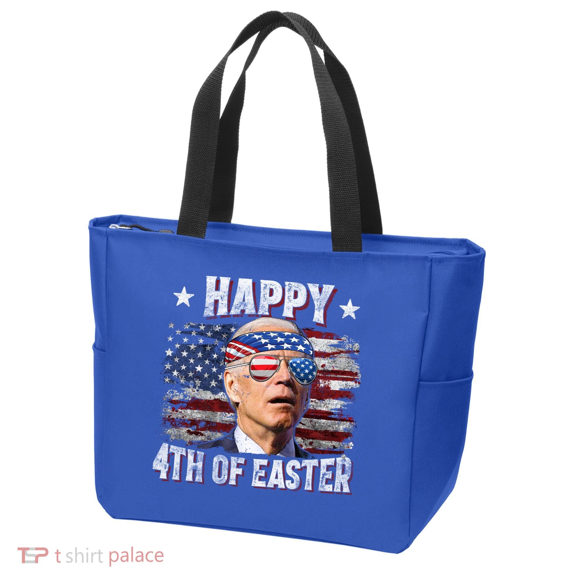 Joe Biden 4th Of July Shirts Happy 4th Of Easter American US Flag Tote Bag