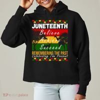 Juneteenth Believe Achieve Succeed Africa Ladies Heavyweight Boxy Pullover Hoodie thumb 0