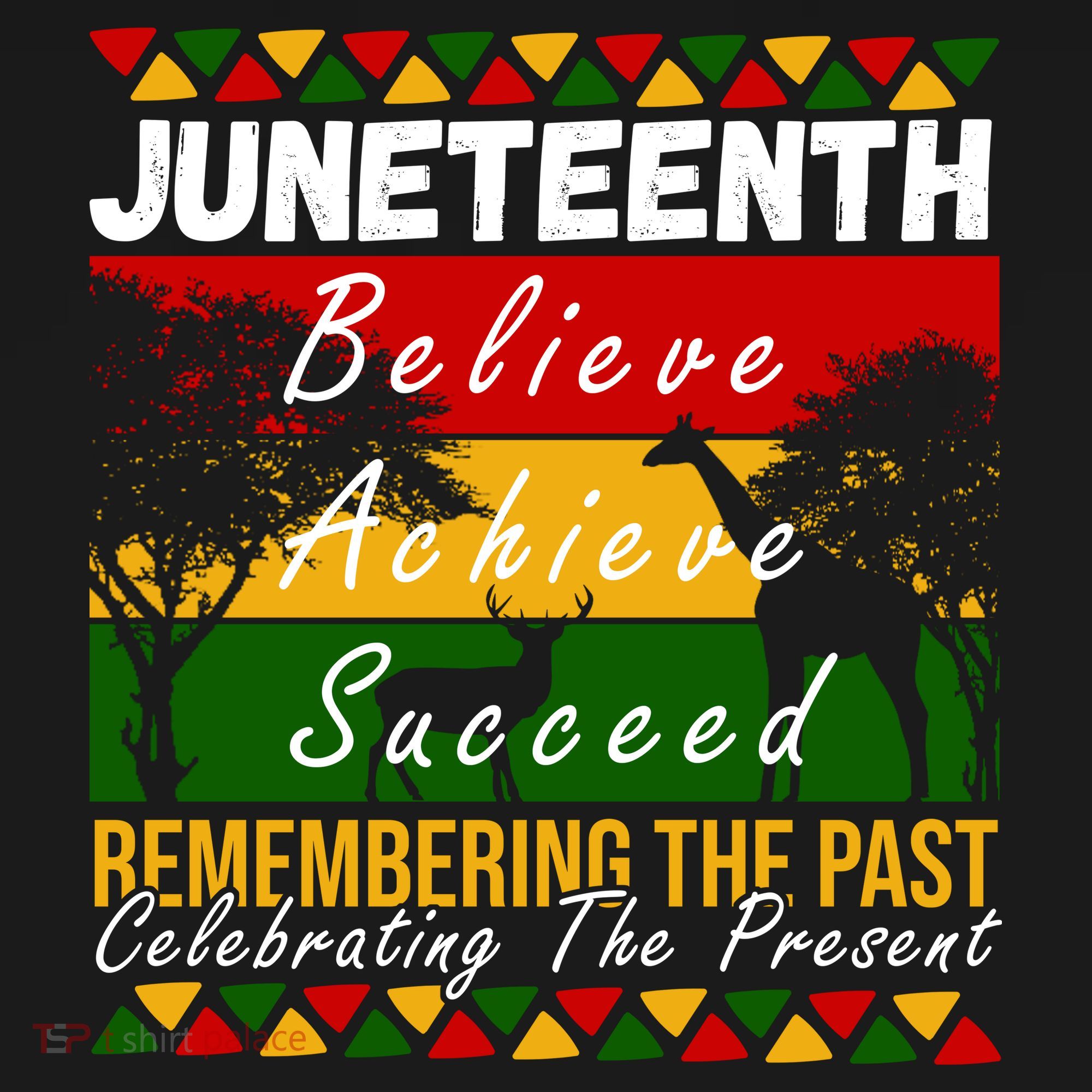 Juneteenth Believe Achieve Succeed Africa Apron