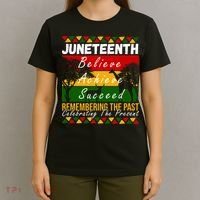 Juneteenth Believe Achieve Succeed Africa T-Shirt thumb 4