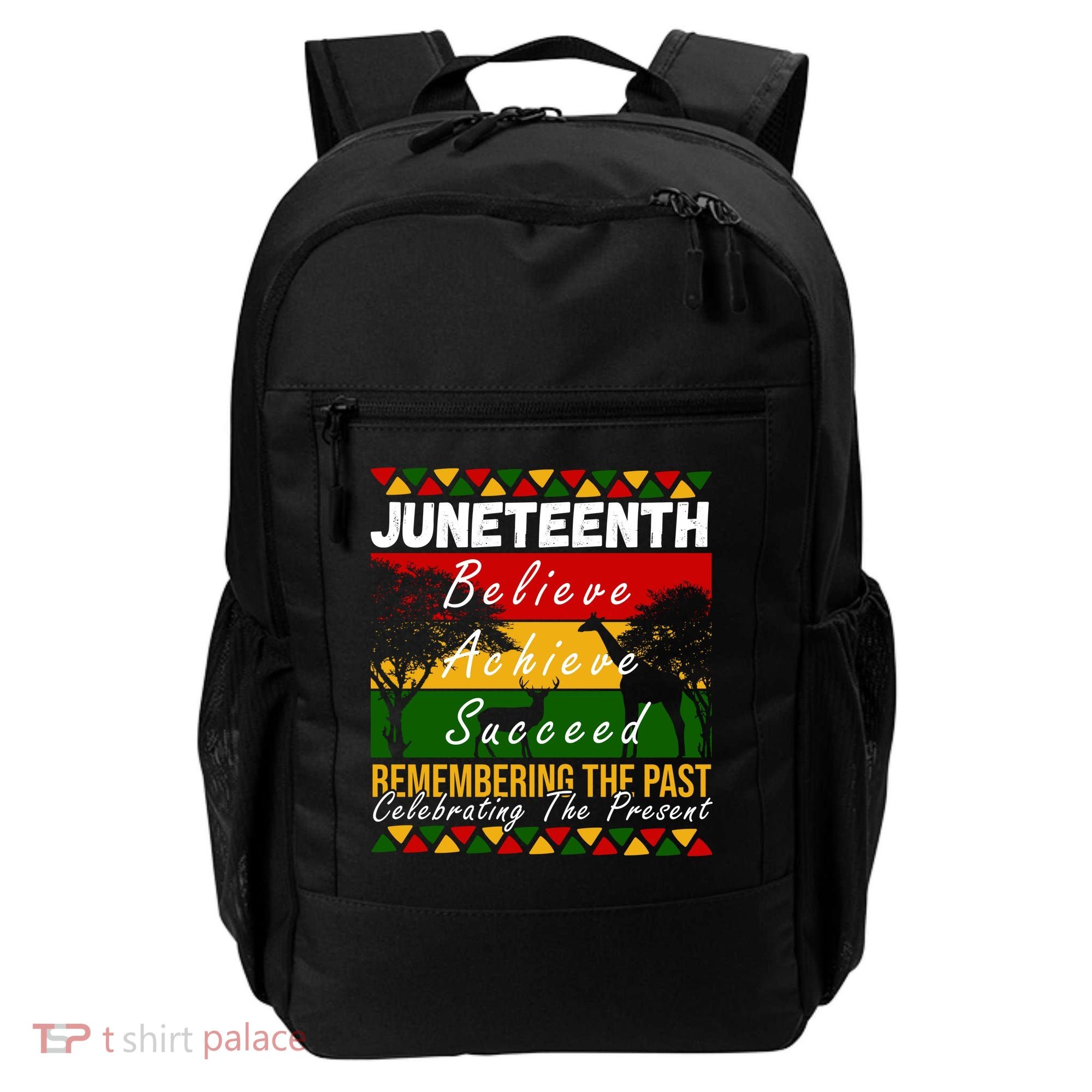 Juneteenth Believe Achieve Succeed Africa Backpack