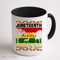 Juneteenth Believe Achieve Succeed Africa Coffee Mug thumb 1