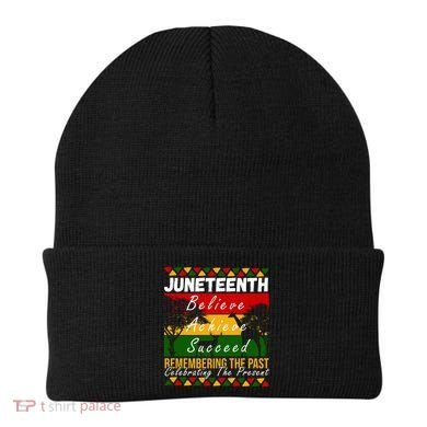 Juneteenth Believe Achieve Succeed Africa Beanie