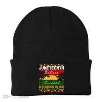 Juneteenth Believe Achieve Succeed Africa Beanie thumb 0