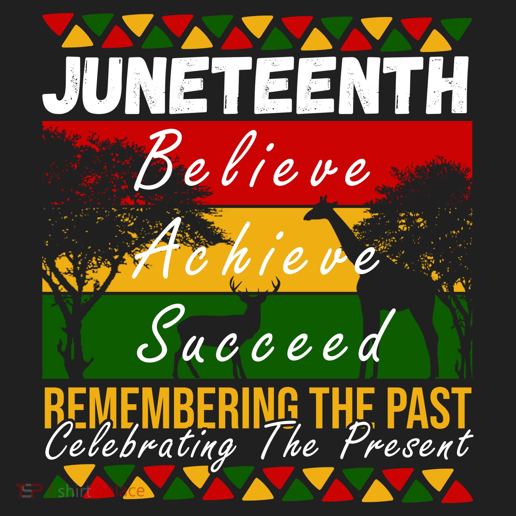 Juneteenth Believe Achieve Succeed Africa Beanie