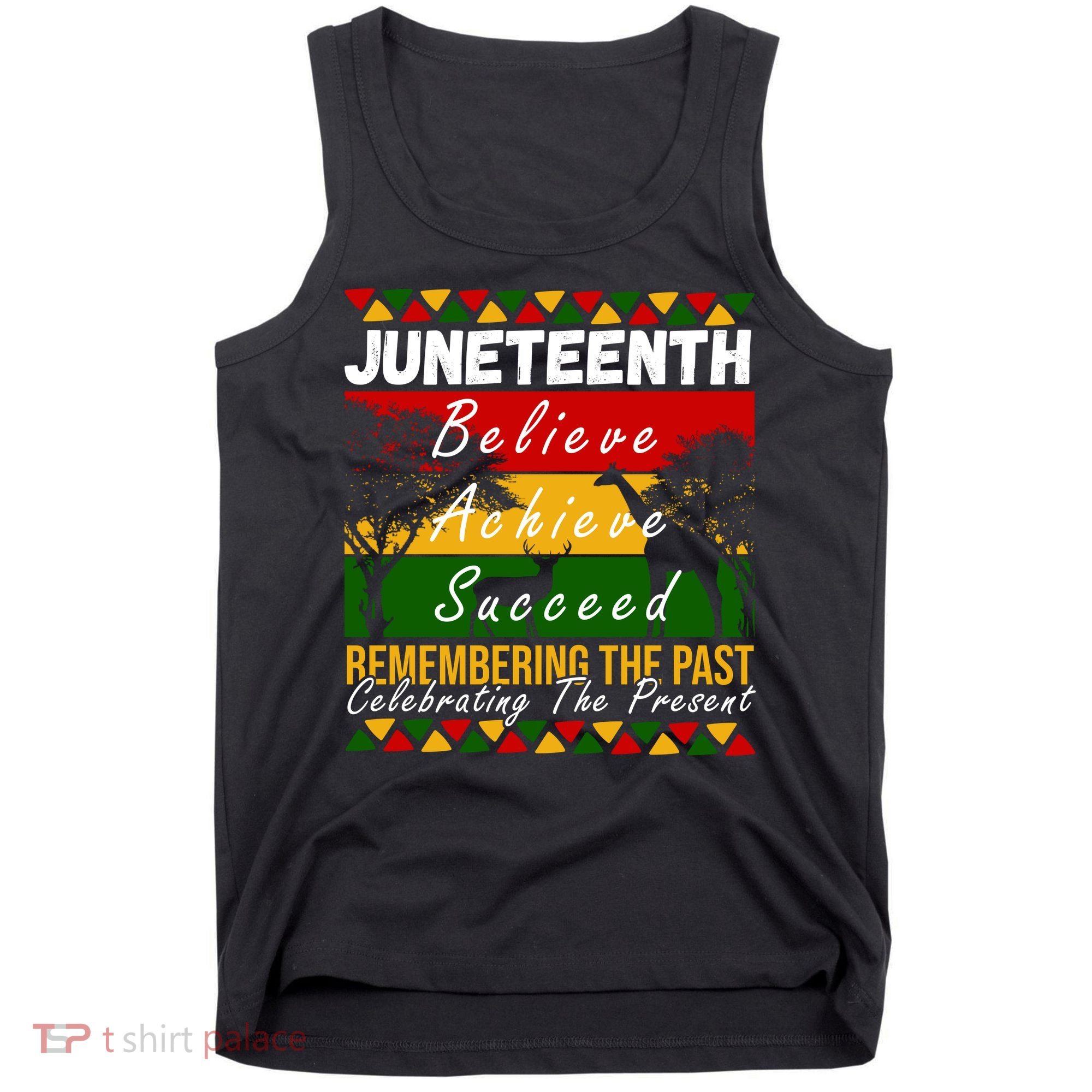 Juneteenth Believe Achieve Succeed Africa Tank Top