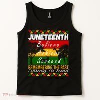 Juneteenth Believe Achieve Succeed Africa Tank Top thumb 2