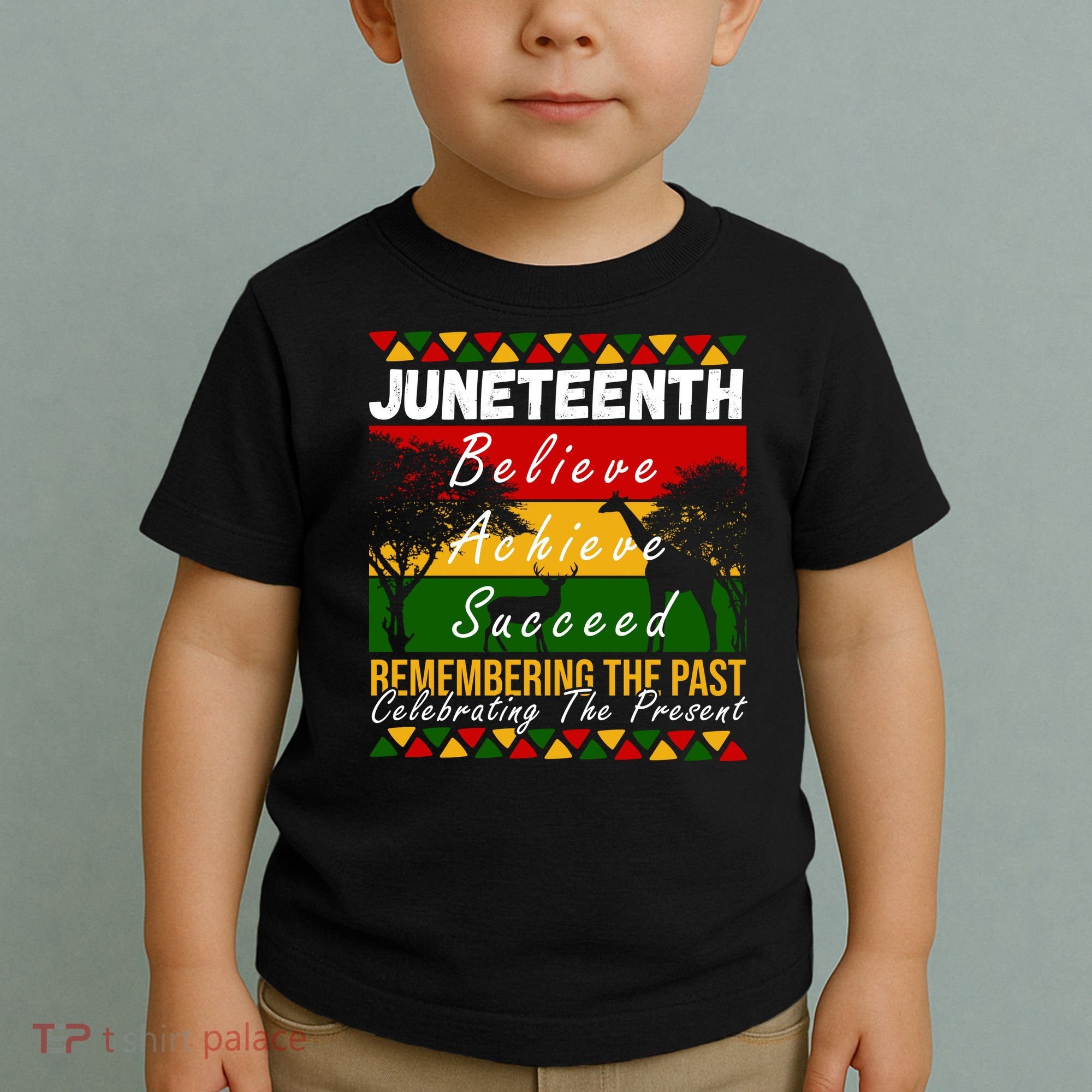 Juneteenth Believe Achieve Succeed Africa Toddler T-Shirt