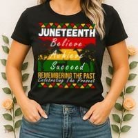 Juneteenth Believe Achieve Succeed Africa Women's T-Shirt thumb 2