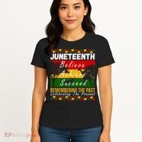 Juneteenth Believe Achieve Succeed Africa Women's T-Shirt thumb 4