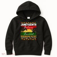 Juneteenth Believe Achieve Succeed Africa Kids Hoodie thumb 0
